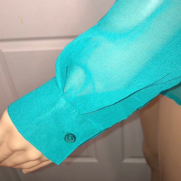 Ambiance Apparel Green Top. NWT. M - Picture 4 of 7